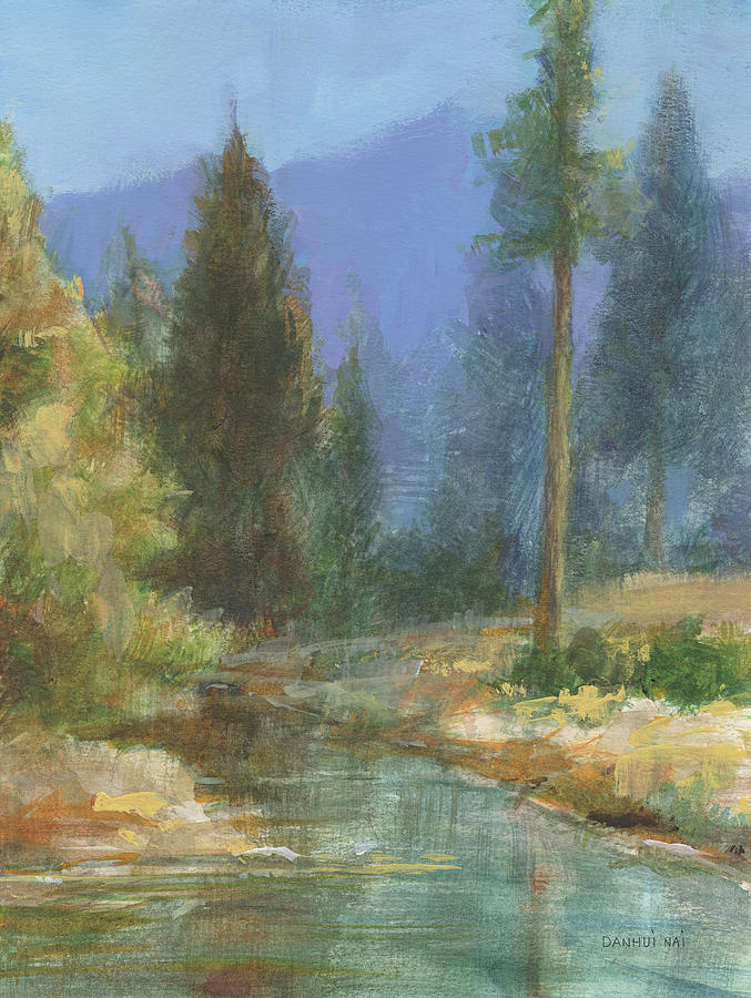 Western Pines Painting by Danhui Nai - Fine Art America