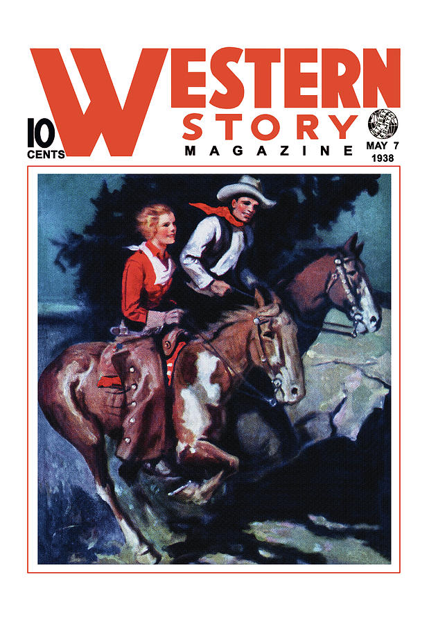 Western Story Magazine: On the Range Painting by Unknown