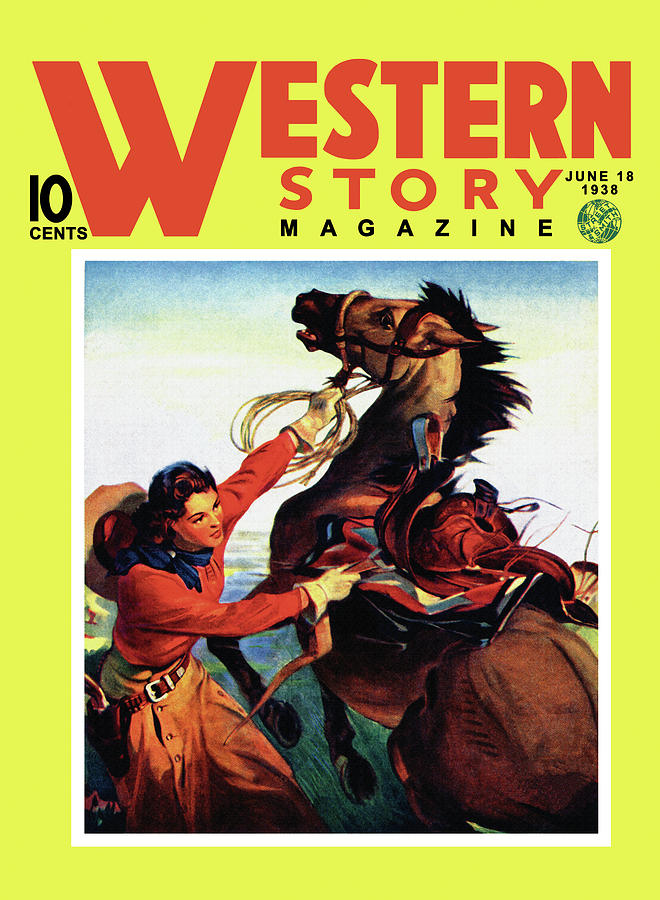 Western Story Magazine: She Ruled the West Painting by Unknown