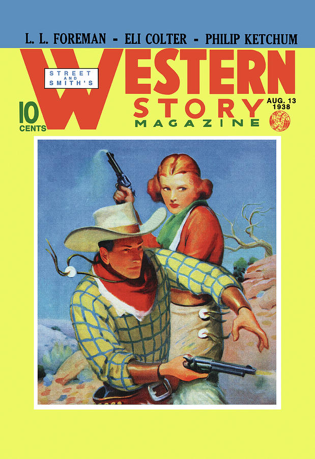 Western Story Magazine: They Ruled the West Painting by Gerard Curtis Delano