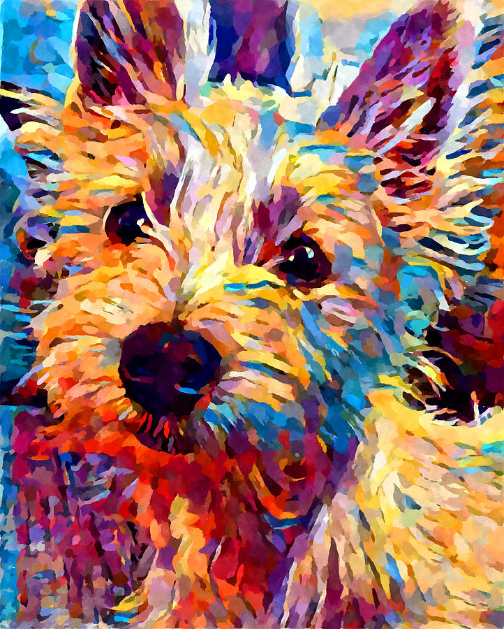 Westie 2 Painting by Chris Butler