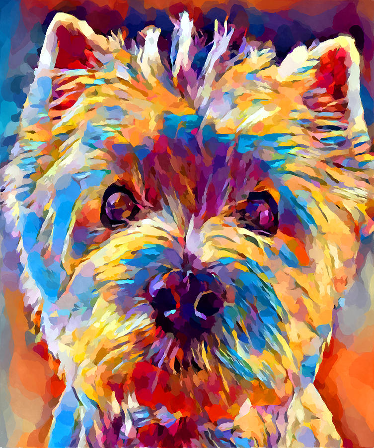 Westie 4 Painting by Chris Butler