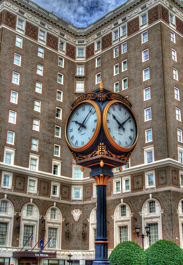 Westin and Town Clock Photograph by Blaine Owens