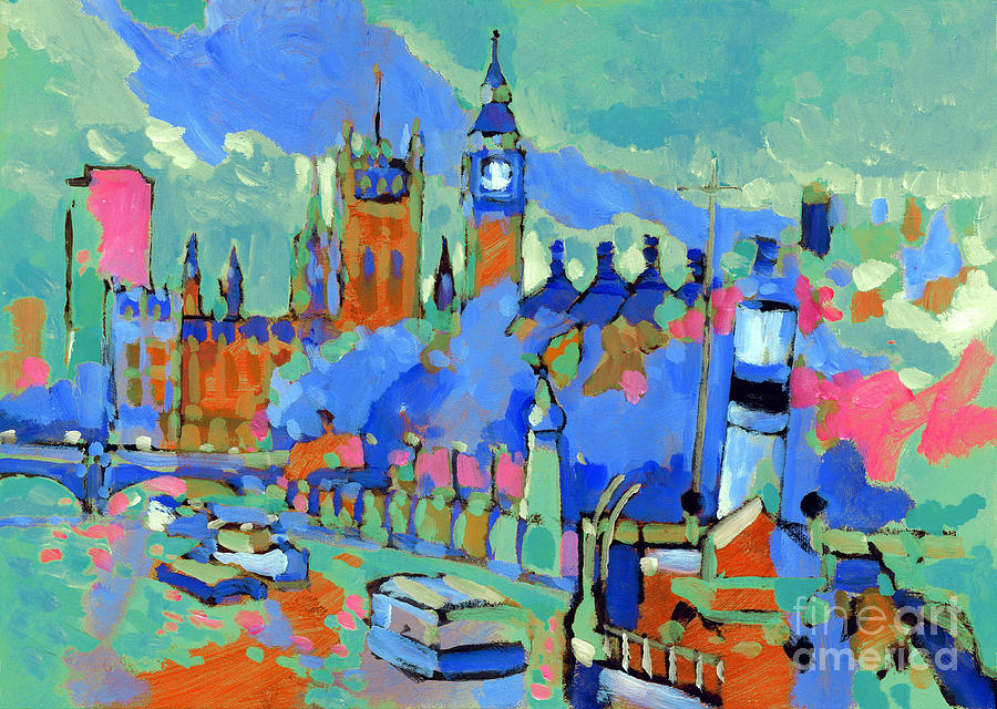 Westminster, 2007 Painting by Clive Metcalfe