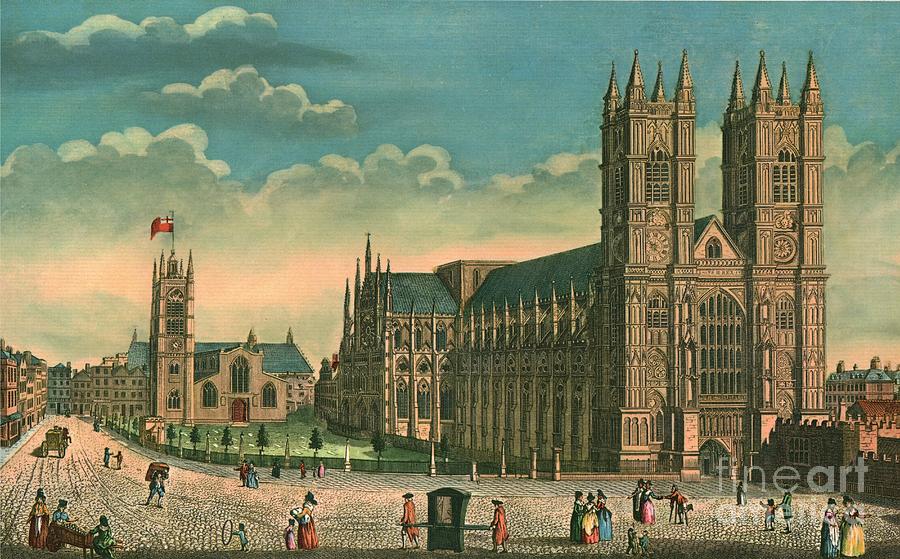 Westminster Abbey And St Margarets Drawing by Print Collector