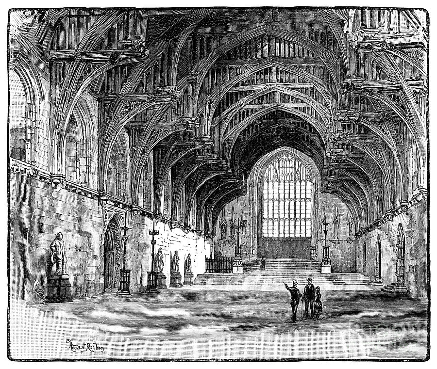 Westminster Hall, London, 1900 Drawing by Print Collector