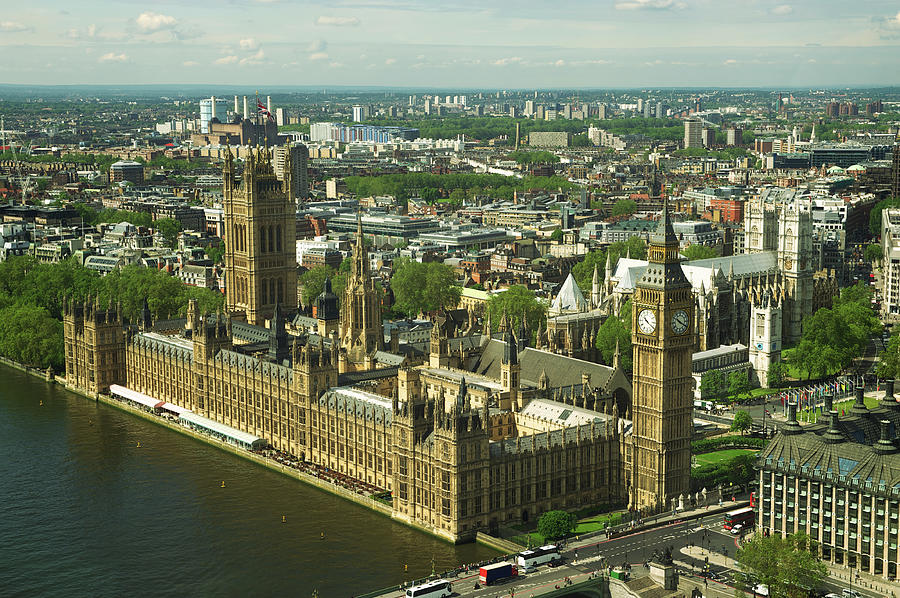Westminster Palace London Skyline From Photograph by Peskymonkey