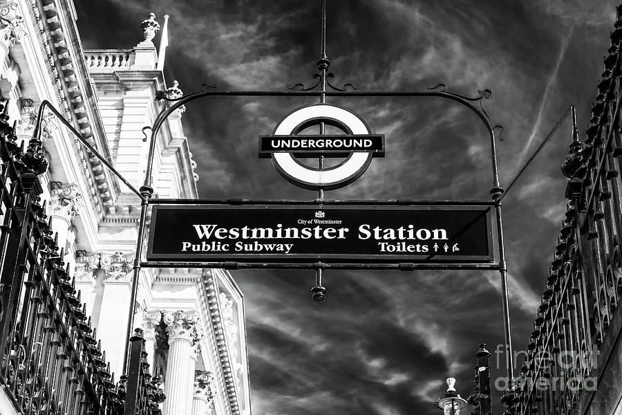 Westminster Station Underground in London Photograph by John Rizzuto