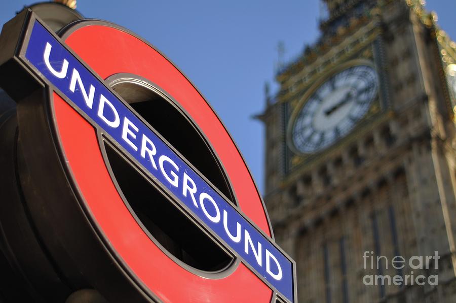 Westminster Tube Station And Big Ben, London, Uk Photograph by Katie Harker
