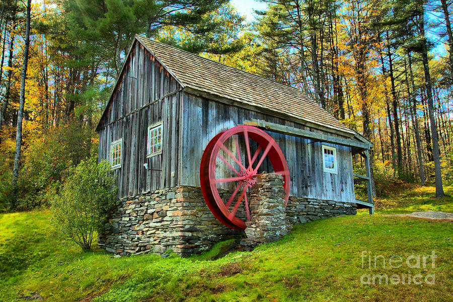 Weston Vermont Grist Mill Photograph by Adam Jewell