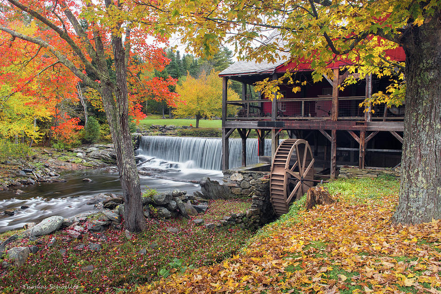 Weston Vermont - Grist Mill Photograph by T-S Photo Art