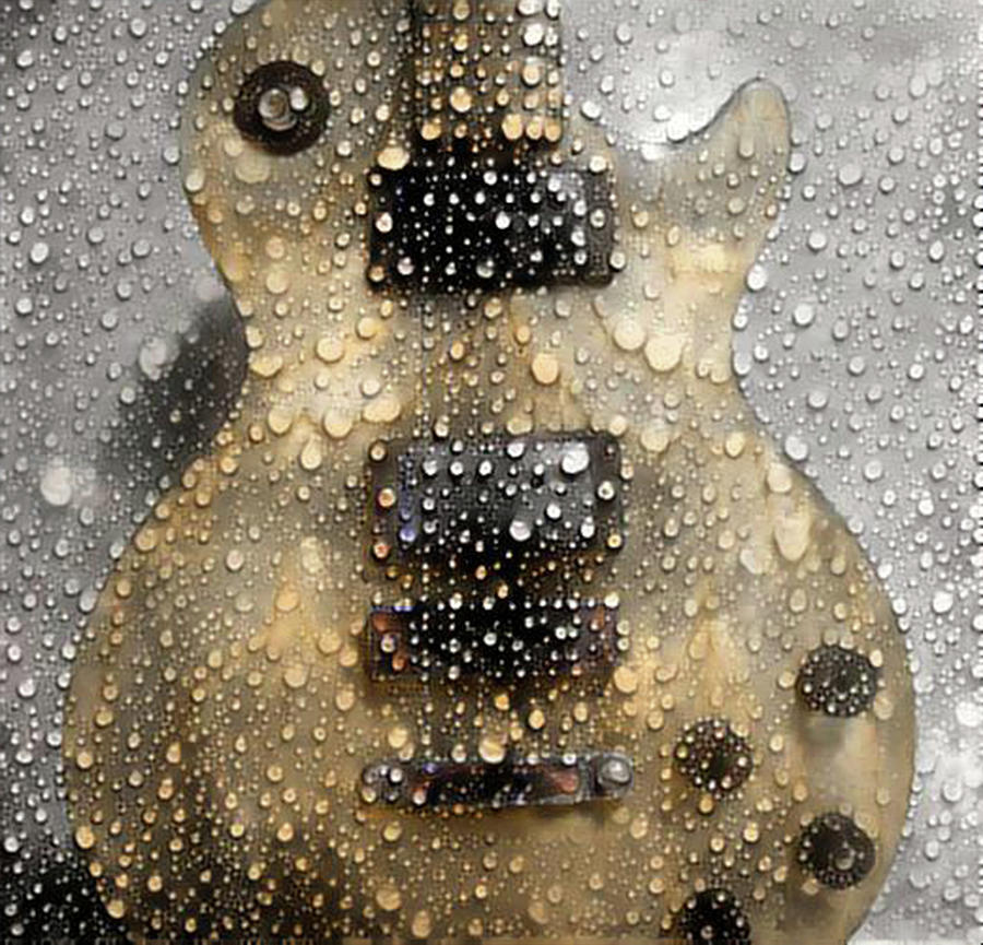 Wet Guitar - Gibson Les Paul Photograph by Bill Cannon