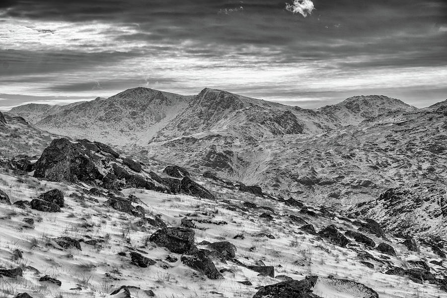 Wetherlam and Swirl How in Monochrome Photograph by Mark Hunter