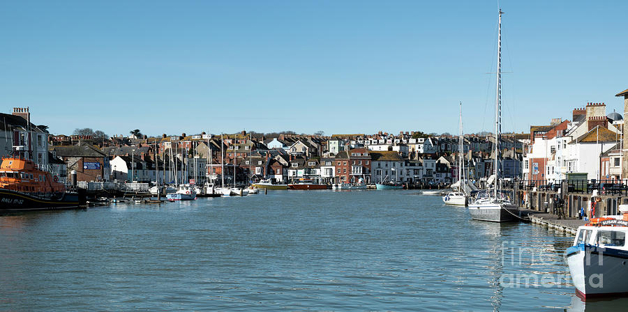 Weymouth Harbour Panorama Photograph by Wendy Wilton