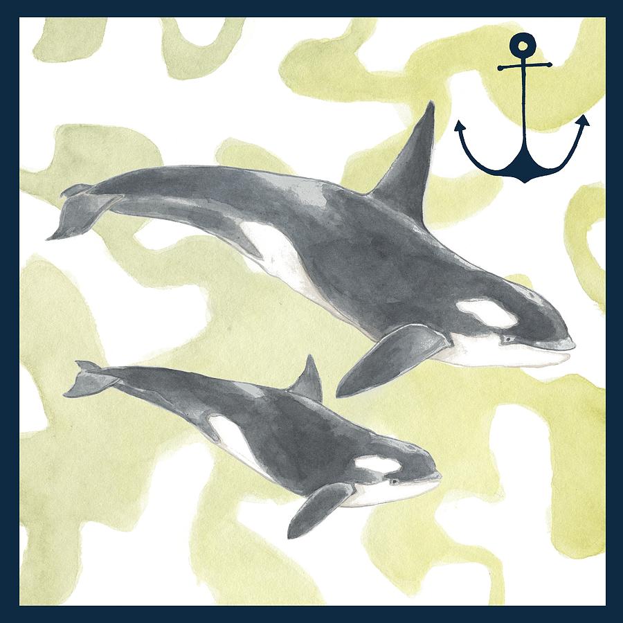 Animal Painting - Whale Composition IIi by Megan Meagher