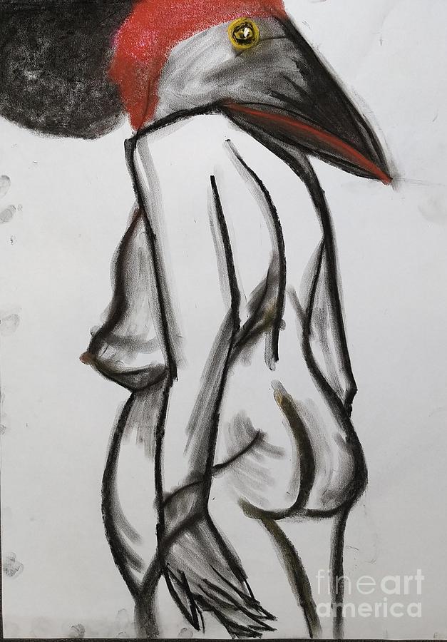 woman with red by Siobhan Dempsey woman with red by Siobhan Dempsey