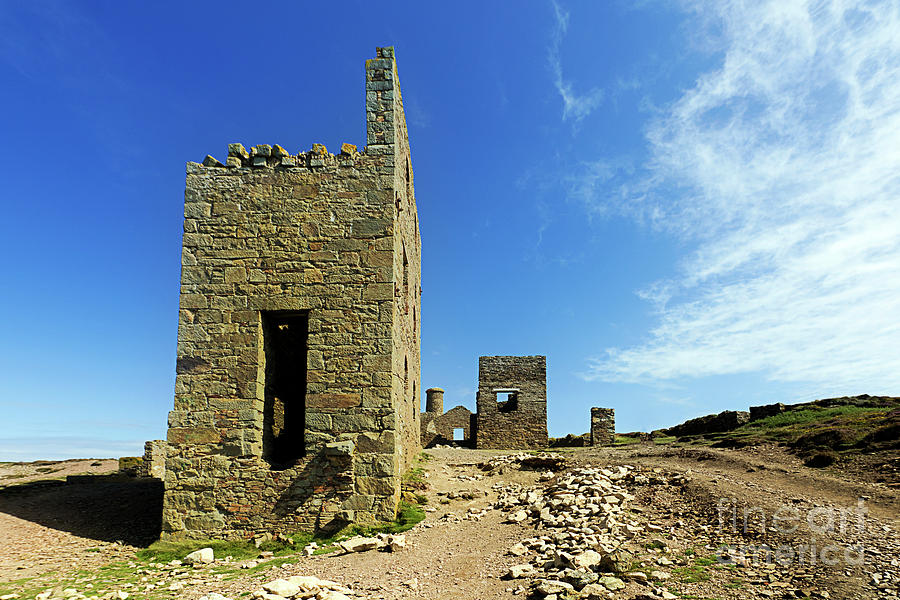 Architecture Photograph - Wheal Coates Cornwall by Terri Waters