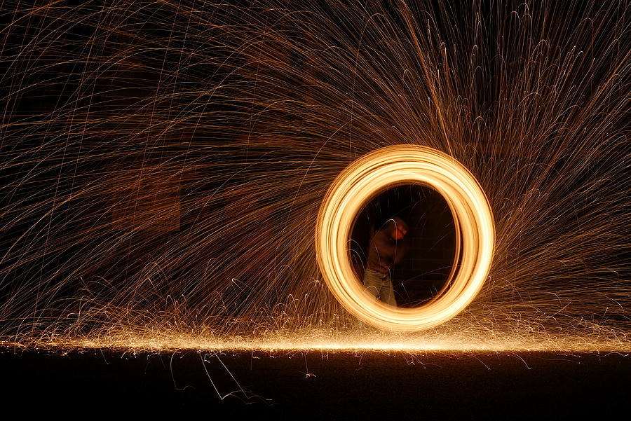 Wheel of Fire Photograph by Richard Reeve