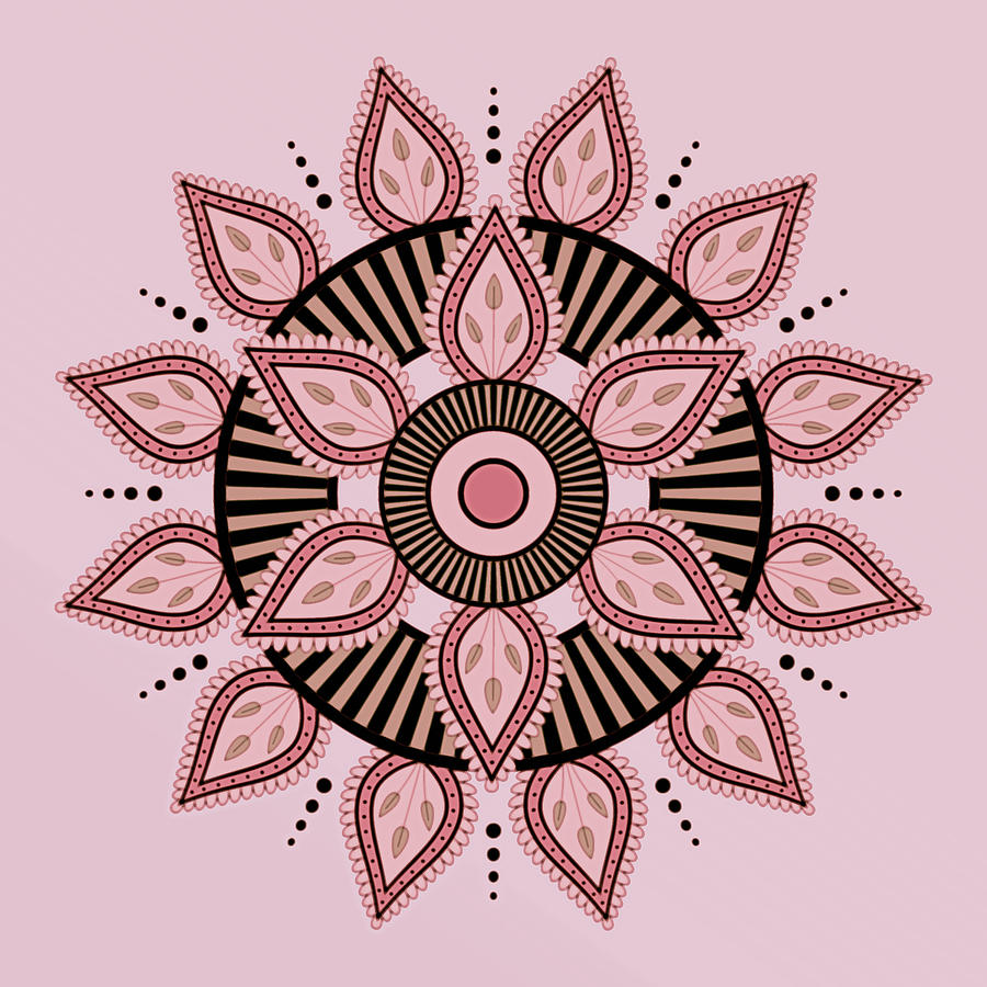 Wheel Of Life Mandala Digital Art by Leslie Montgomery