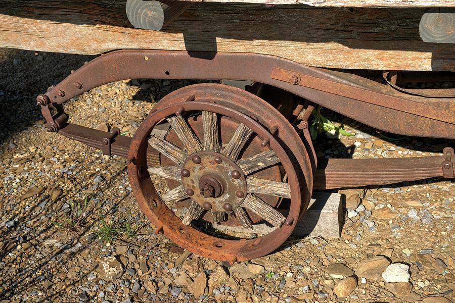 Wooden store truck wheels