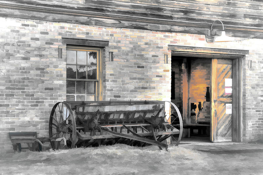 Wheeler Farm Digital Painted Photography Photograph by Nick Gray Fine