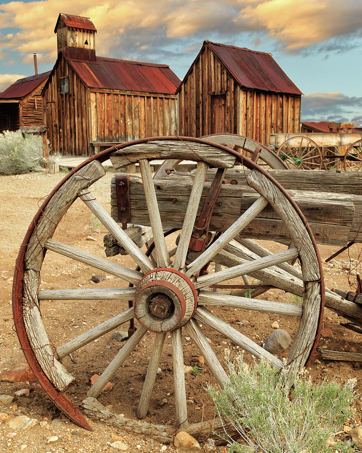 Wheels And Spokes In Color Photograph by James Eddy