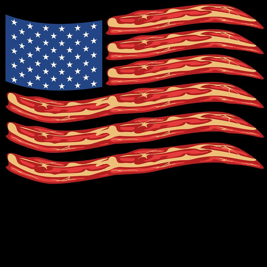 bacon flag shirt