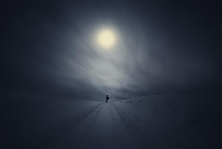Winter Photograph - When Dreams Carry Me Past This Life. by Mika Suutari