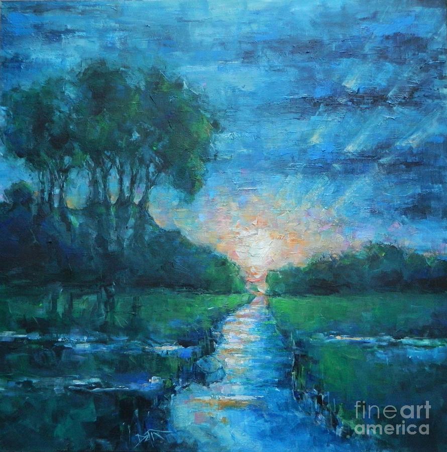 When Evening Falls Painting by Dan Campbell