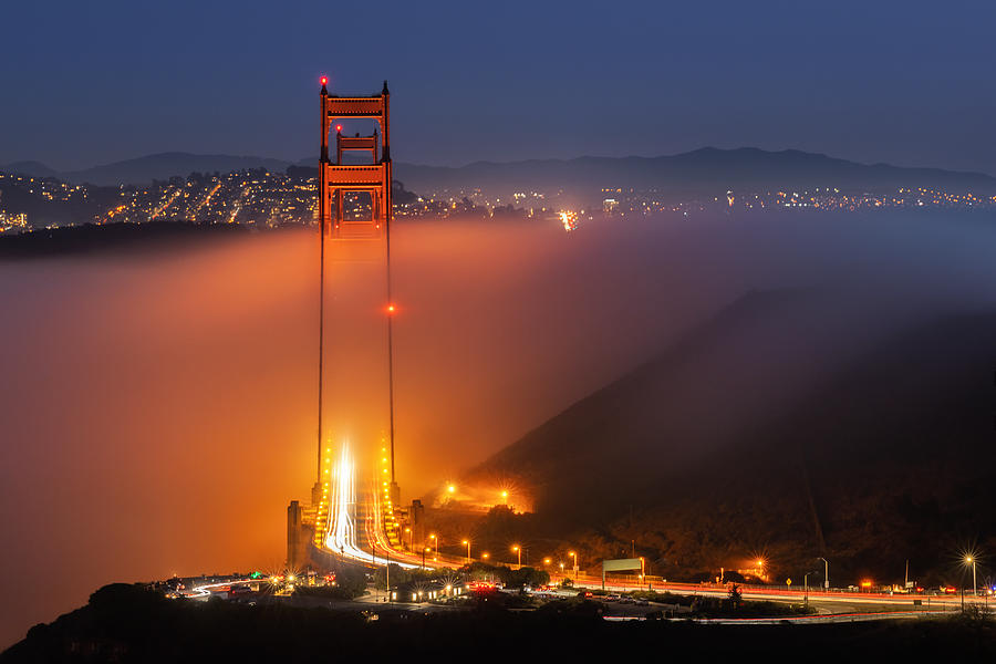 Golden Gate Bridge Photograph - When Everything Is Aligned by Qiang Huang