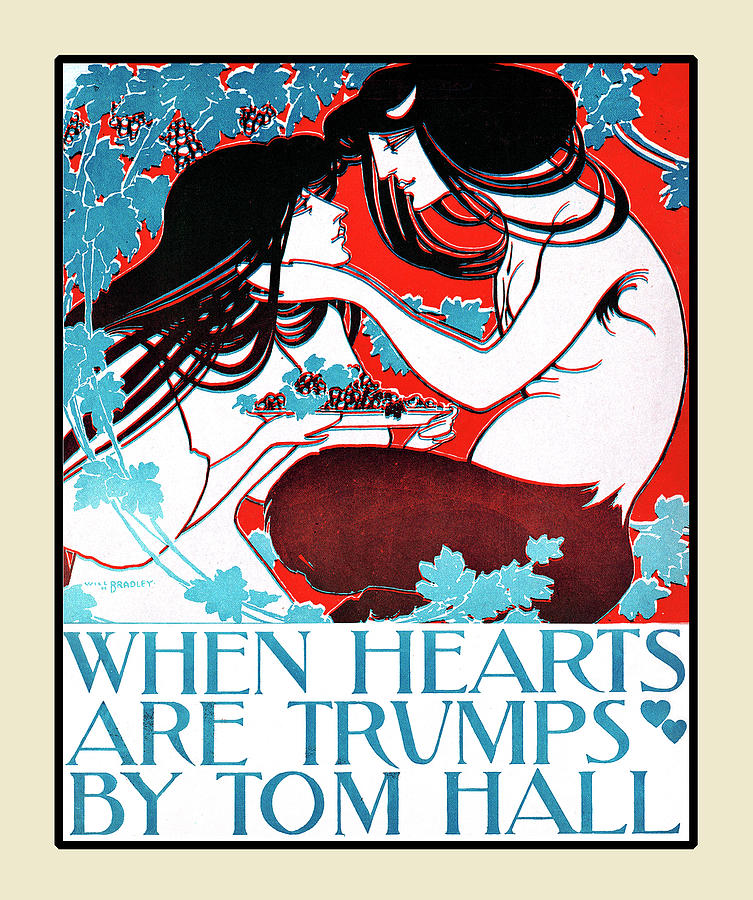 When hearts are trumps by Tom Hall Painting by Bradley, Will