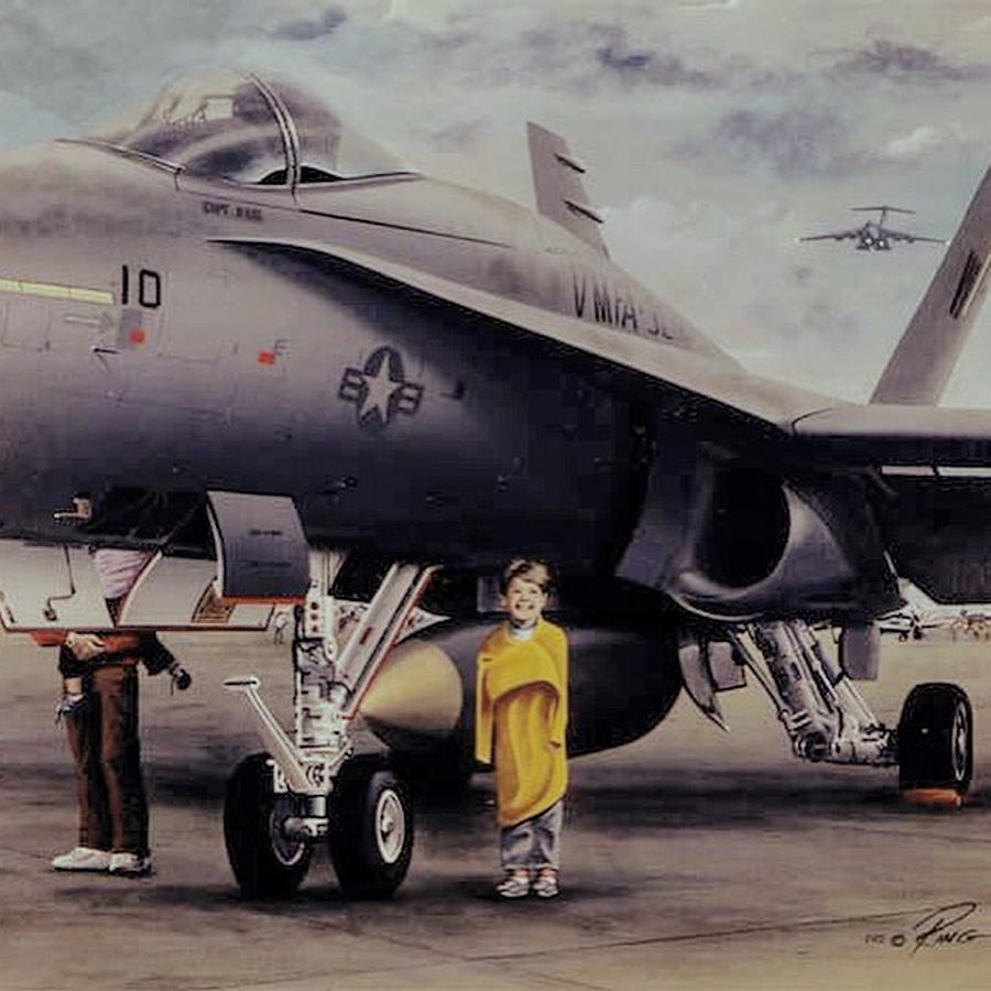 Boeing Painting - When I Grow Up by Peter Ring Sr Boeing Painting - When I Grow Up by Peter Ring Sr