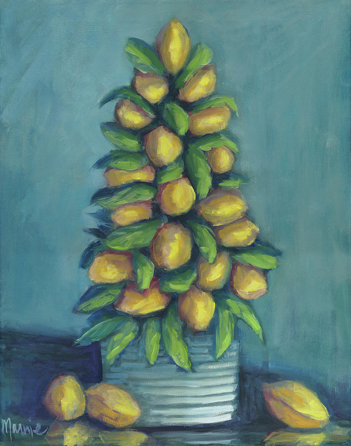 Still Life Painting - When Life Gives You Lemons by Marnie Bourque