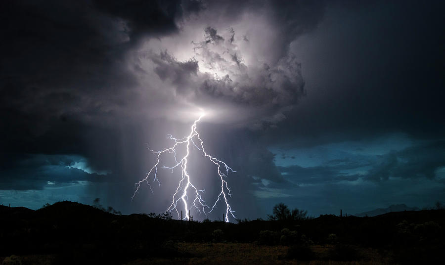 When Lightning Strikes  Photograph by Saija Lehtonen