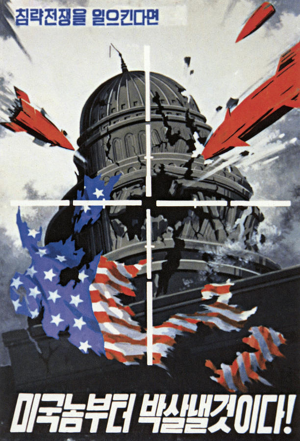 Usa Painting - When provoking a war of aggression, we will hit back, beginning with the US! by Unknown