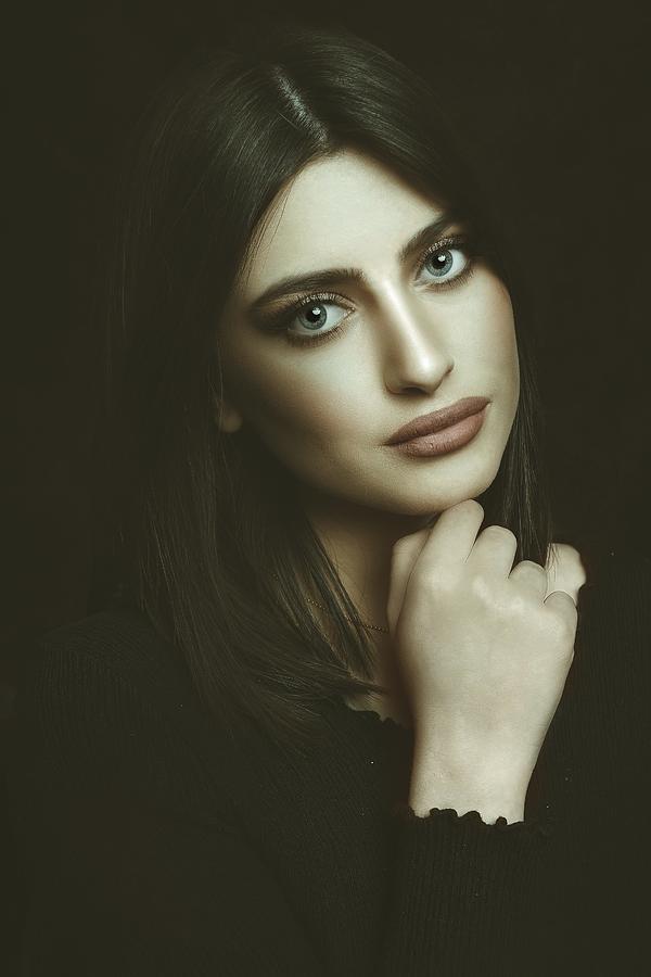 Portrait Photograph - When The Eyes Speak by Farid Kazamil