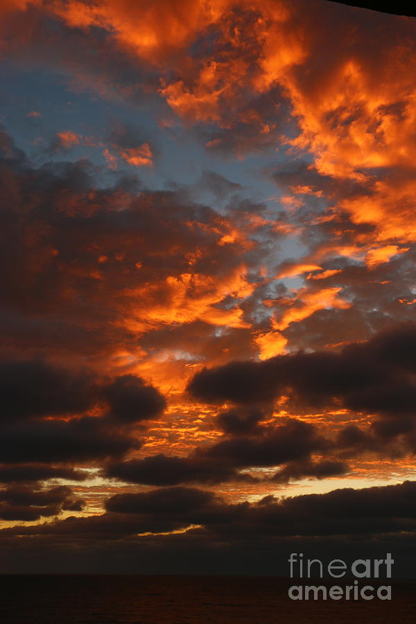 When The Sky Is On Fire Photograph by Christiane Schulze Art And Photography