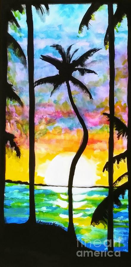 When the sun goes down Painting by Chrisann Ellis