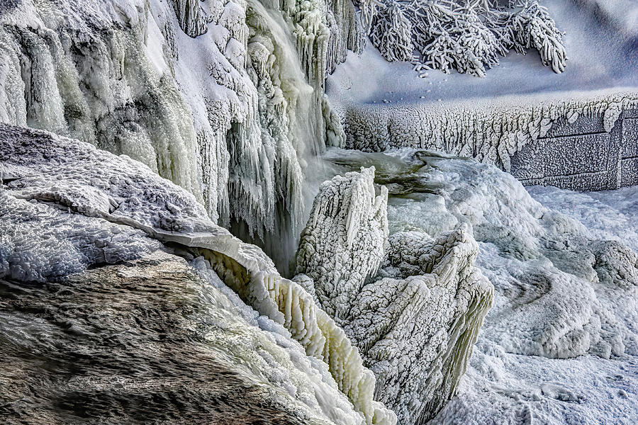 Landscape Photograph - When Water Turns Into Ice by Lucie Gagnon