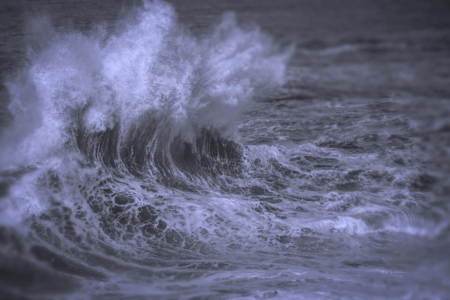 When waves Collide Photograph by Bill Posner