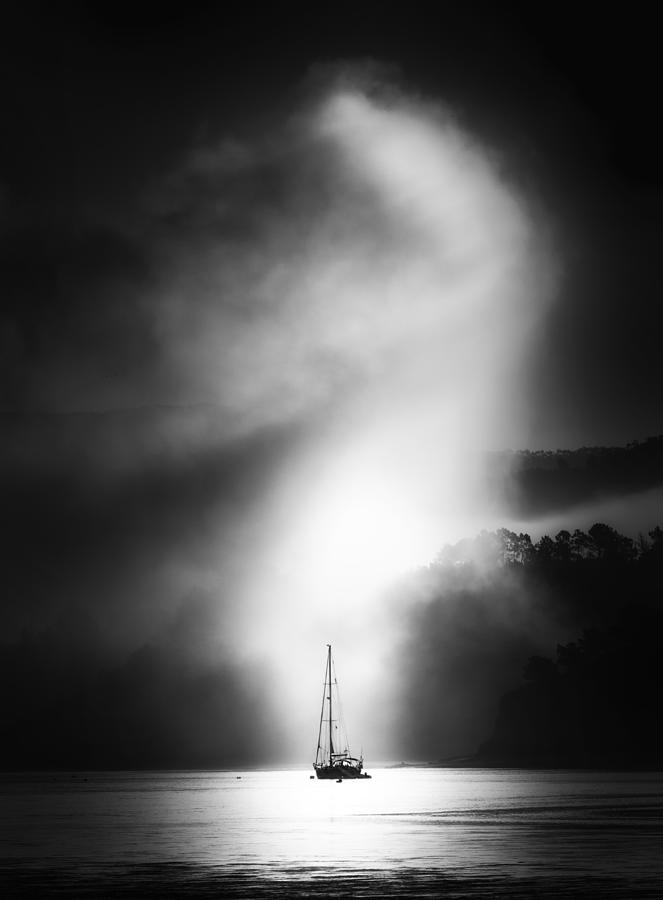 Black And White Photograph - When Will We Manage To Beat The Fog? by Rodrigo Nez Buj