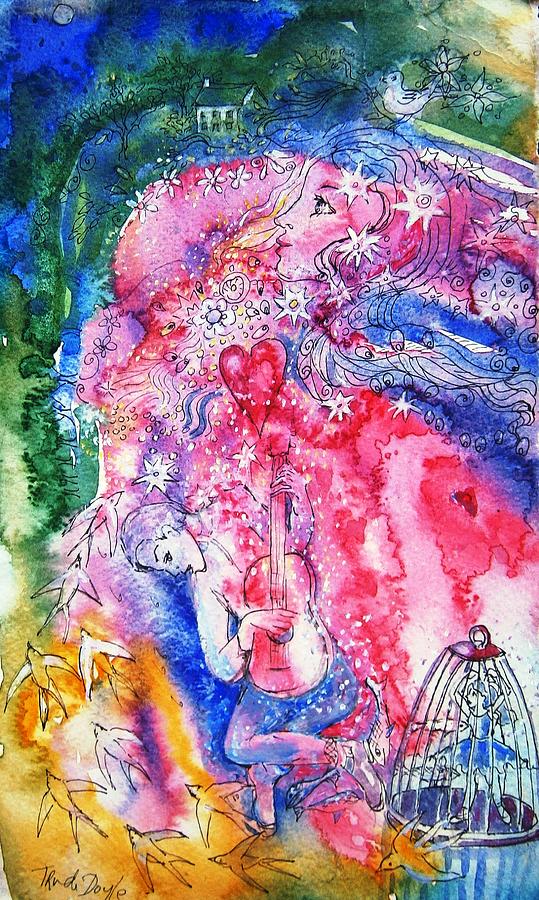When You Exploded Into My Heart Painting by Trudi Doyle