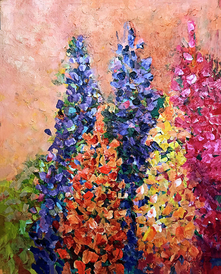 Where are my Lupins Painting by Jo-Anne Gazo-McKim