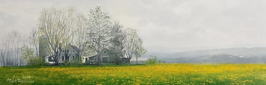 Farm Painting - Where Dandelions Reign by Lori MacDonald