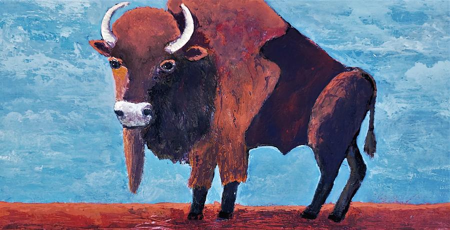 Where the Buffalo Roamed Painting by Suzanne Theis