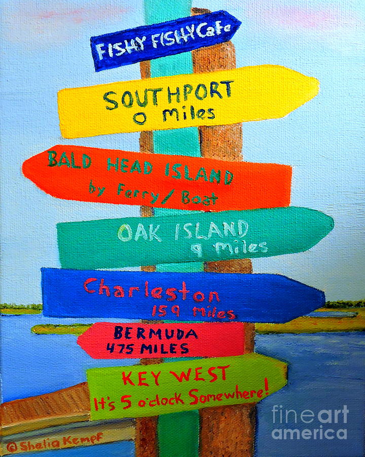 Which Way Painting by Shelia Kempf