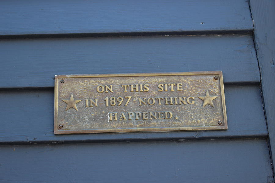 Whimsical Historical Plaque Photograph by Laura Smith