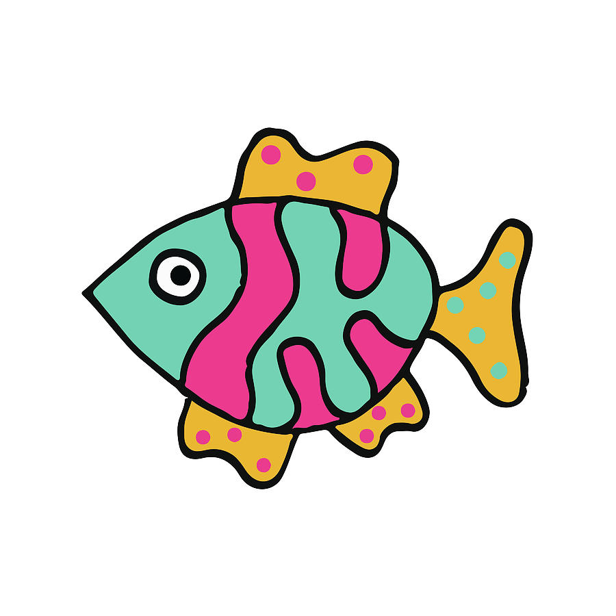 Fish Digital Art - Whimsical Sea Creatures II by Deidre Mosher