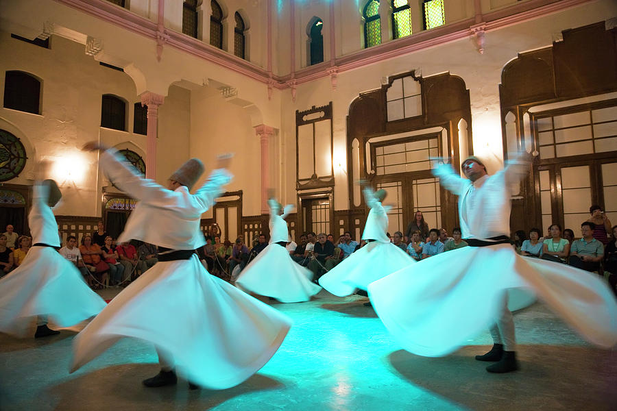 Whirling Dervishes, Istanbul, Turkey Photograph by Peter Adams