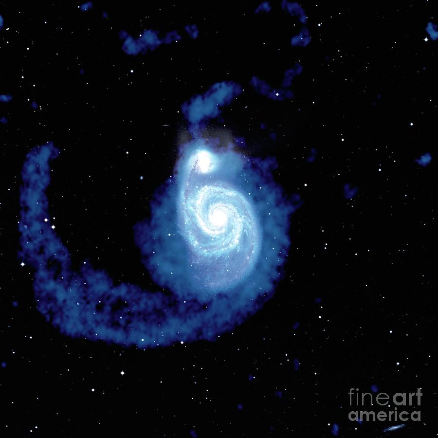 Whirlpool Galaxy (m51) Photograph by Nrao/aui/nsf/science Photo Library